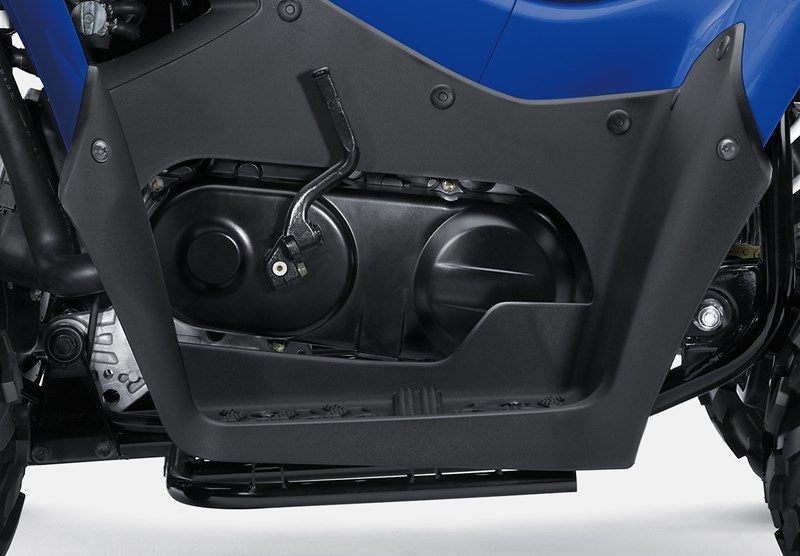 На зображенні квадроцикл Kawasaki KFX 50 синього кольору 