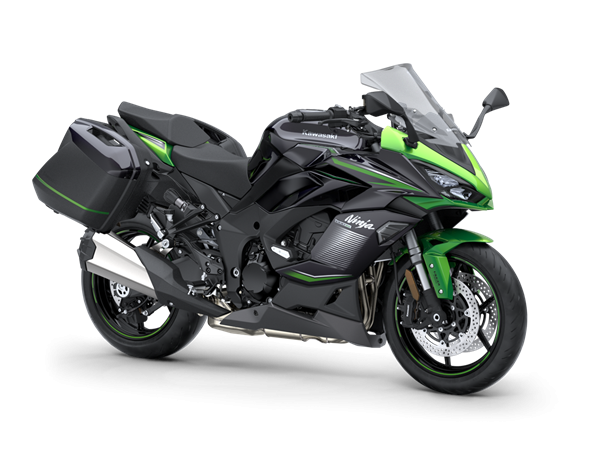 На зображенні мотоцикл Kawasaki Ninja1000 чорного кольору