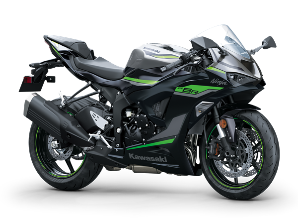 На зображенні мотоцикл Kawasaki Ninja ZX-6R блакитного кольору